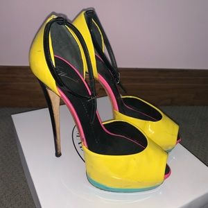 GIUSEPPE ZANOTTI colorful heels